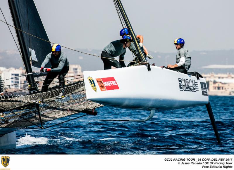 Erik Maris_ Zoulou_ local favourite and king of the ANONIMO Speed Challenge. Photo_ Jesus Renedo _ GC32 Racing Tour