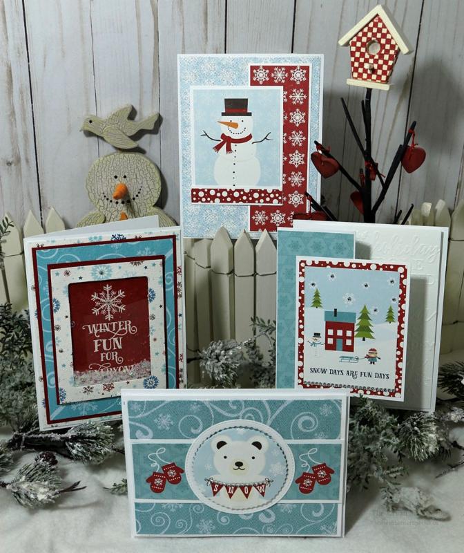 snowy echo park christmas cards with elaine