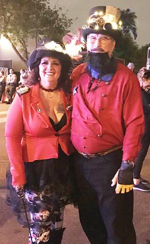 Dan and Leslie at Halloween 2017