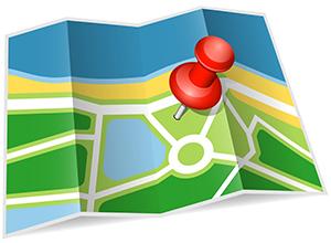 Image of a travel map.