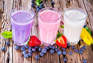 3 delicious milk shake flavors.
