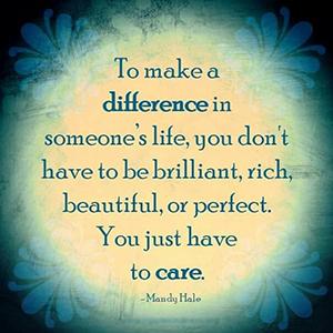 Make a difference quote graphic