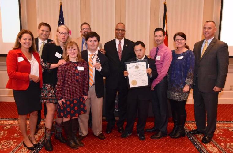 members of penn mar human services community learning services recipients of this years governors service award in the groupteam category