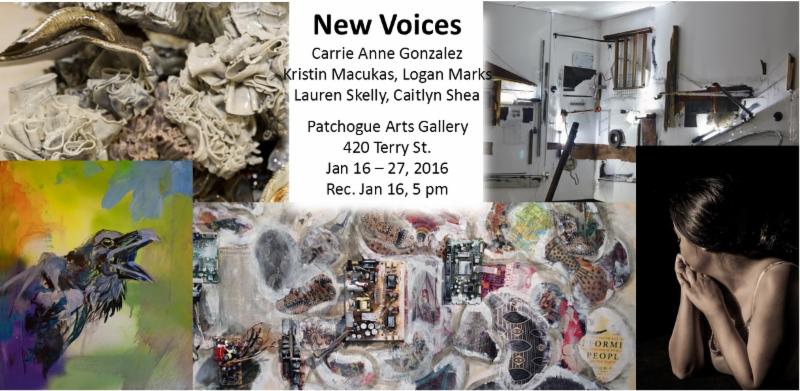 New Voices exhibit at the Patchogue Arts Gallery