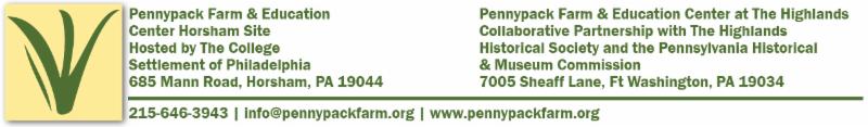 Pennypack Farm Footer