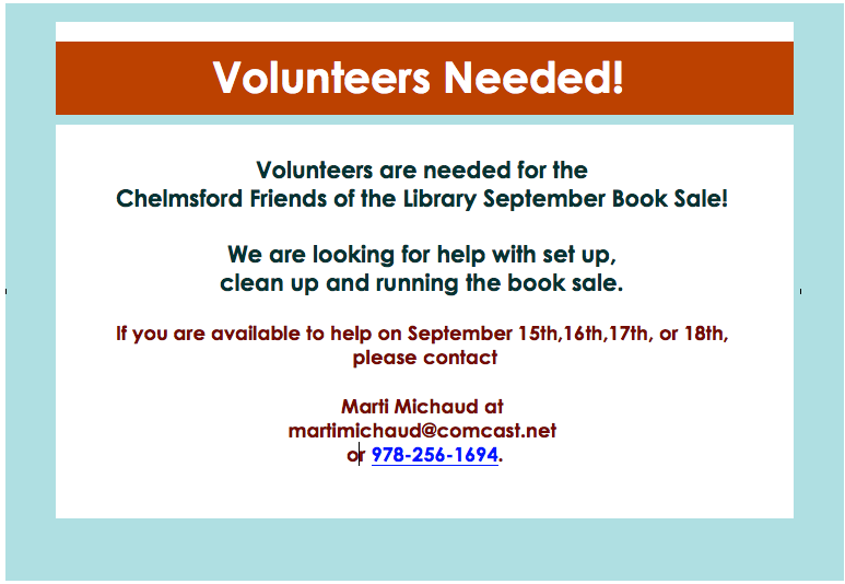 Library volunteers