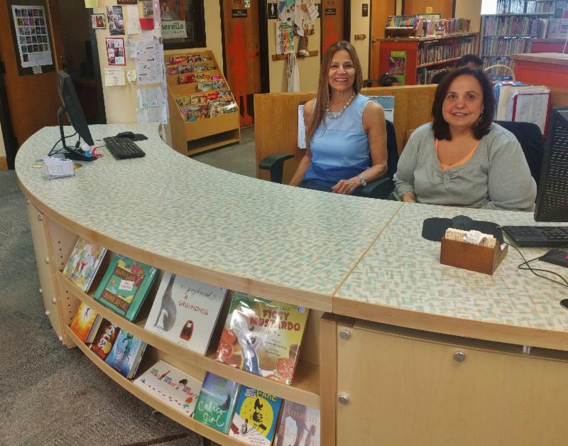 Ann and Annamarie at new children_s room desk