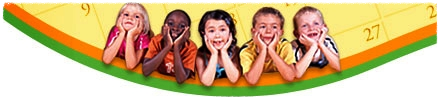 children kids calendar banner