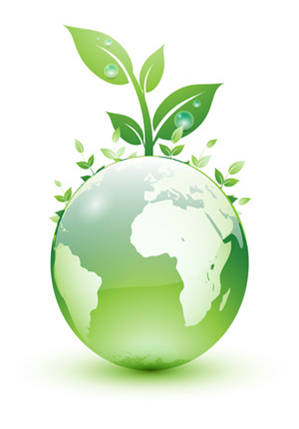 earth with tree coming out