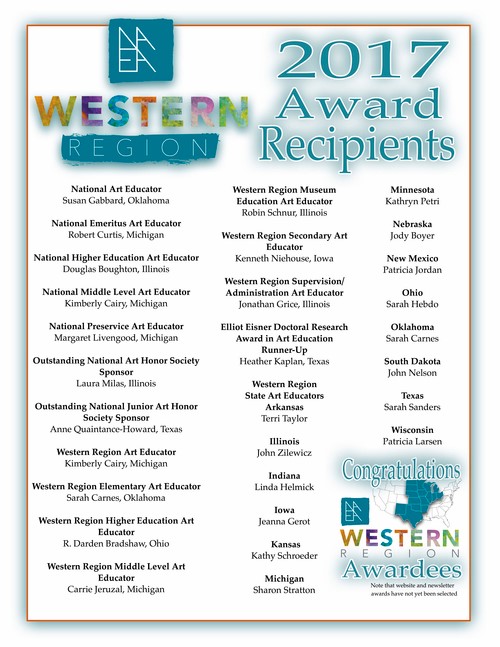 NAEA Western Region Award Winners