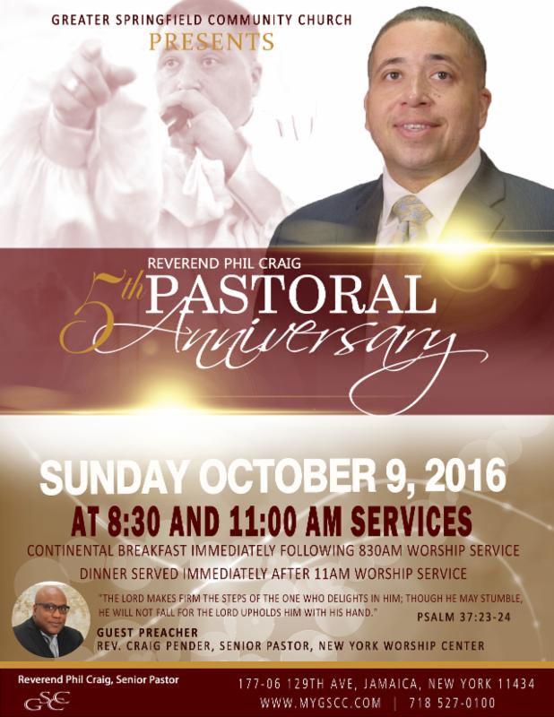 pastor anniversary flyer