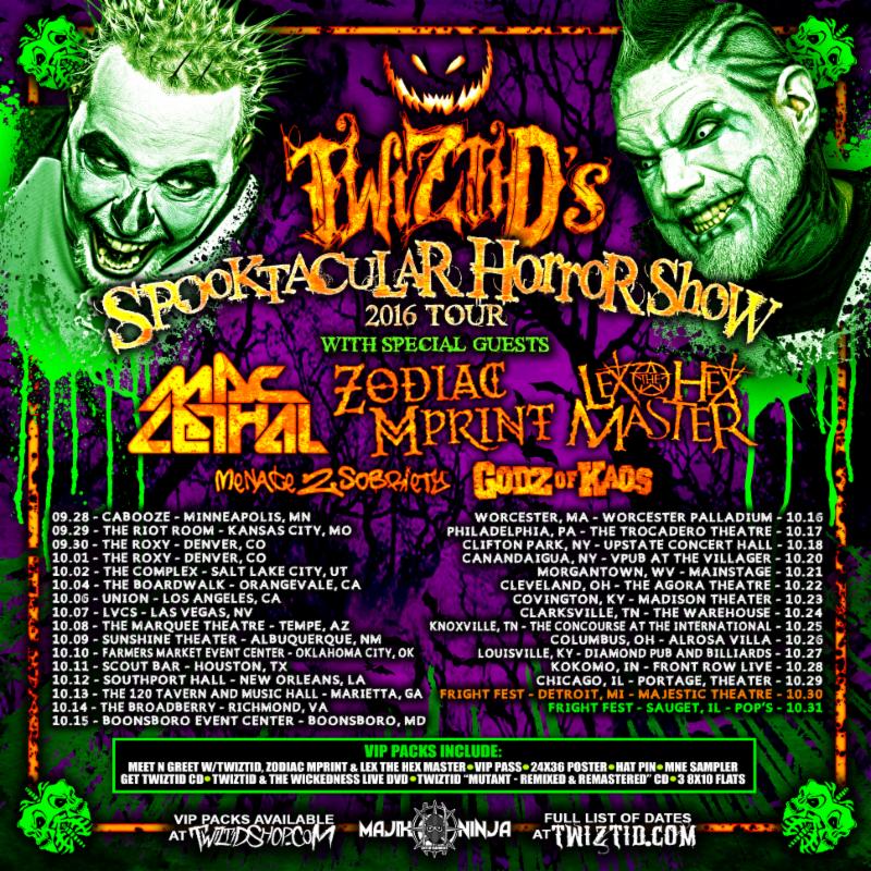 TWIZTID Kicks Off 2016 'Spooktacular Horror Show' U.S. Tour Today!