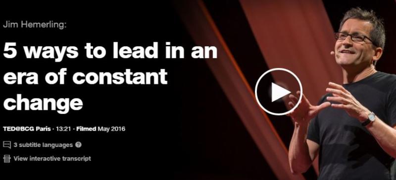 Ted Talk Change Leadership