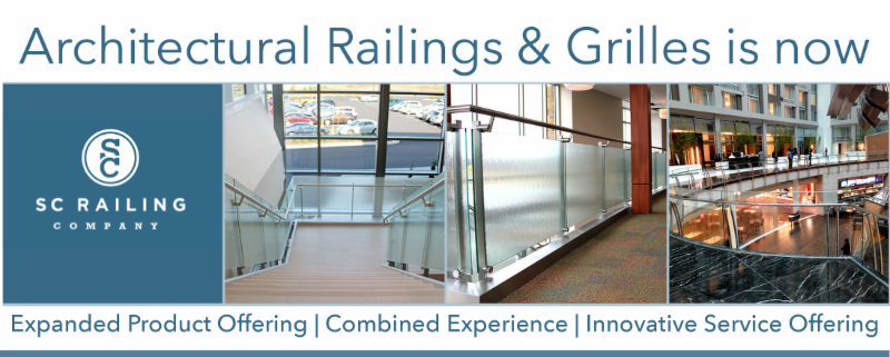 Image of SC Railing Banner which includes SC logo and three images