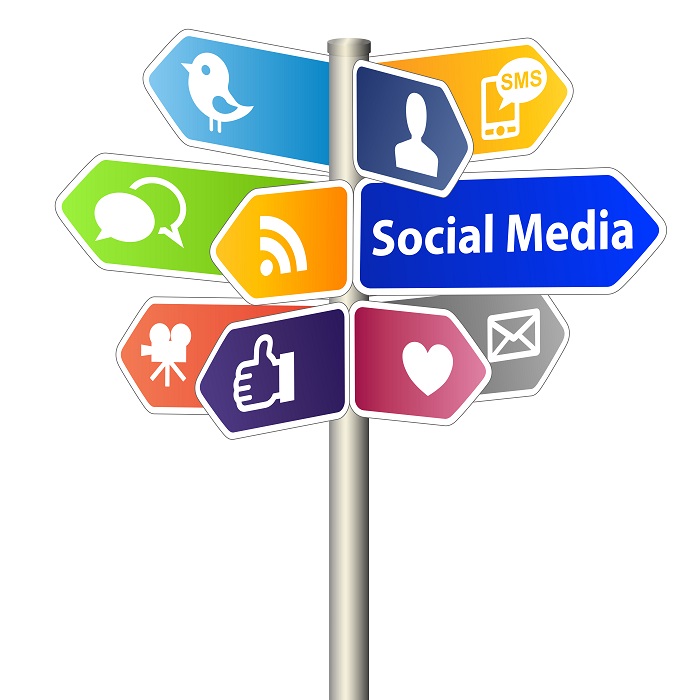 Social Media Road Sign