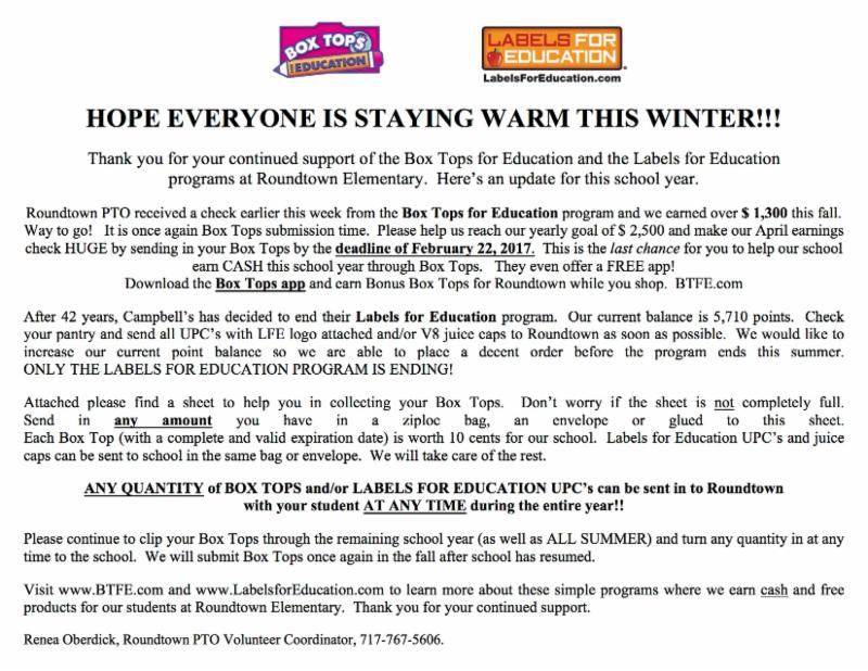 roundtown feb 3 update labels for education flyer