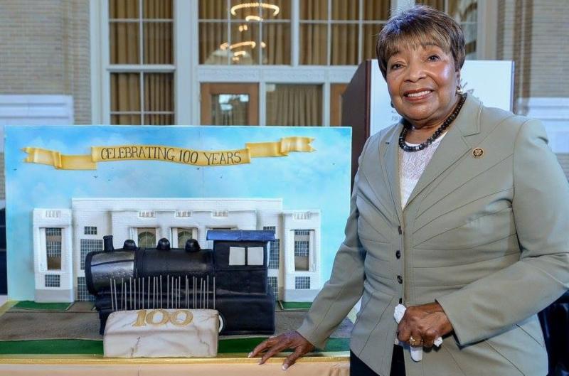 (Above, Congresswoman Eddie Bernice Johnson at the 100th Anniversary of
