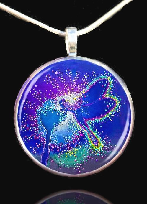 Blue Dragonfly Pendant