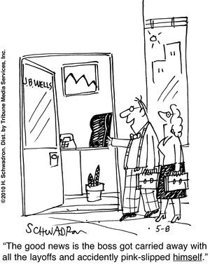 Pink Slip Cartoon