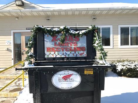 Image of the lights recycling bin at the Waste Campus