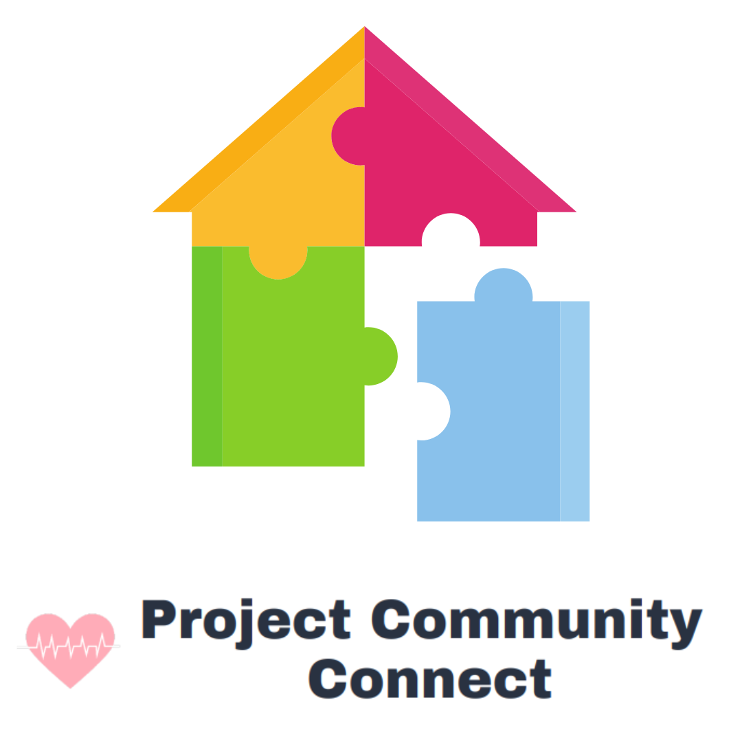 House made of puzzle pieces. Project Community Connect