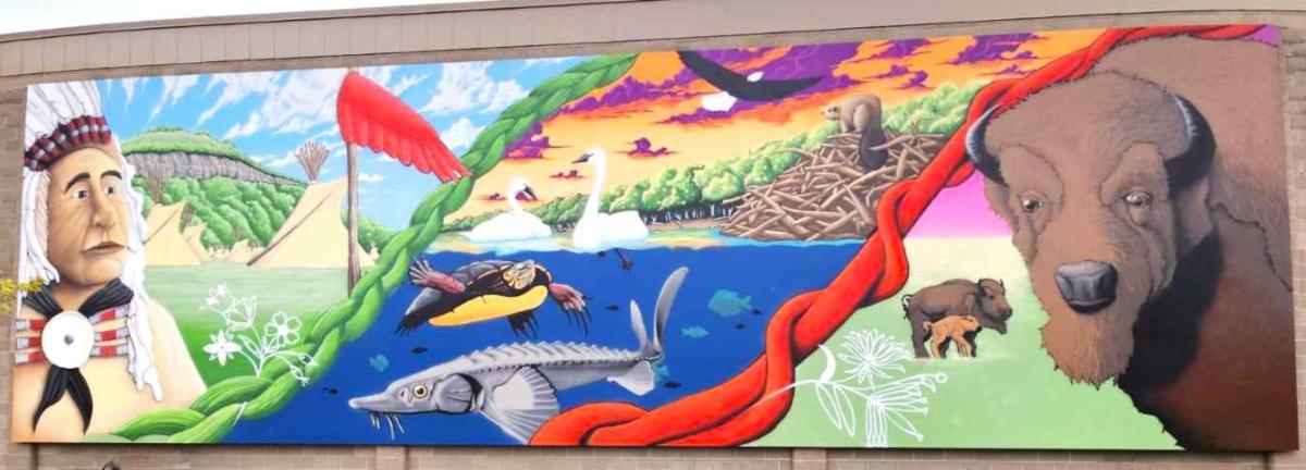 Honoring Dakota Mural