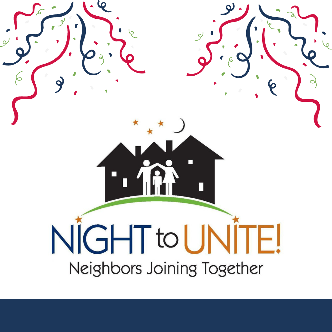 Night to Unite logo with streamers