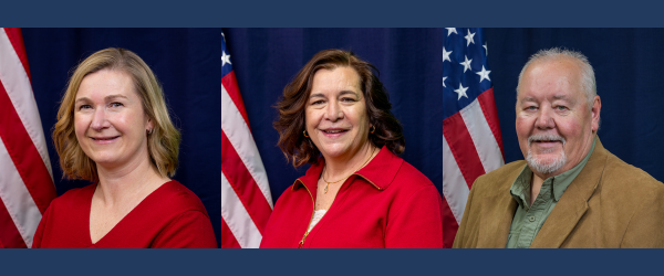 Janie Farrar, Beth Snyder, and Donald Kliewer portraits