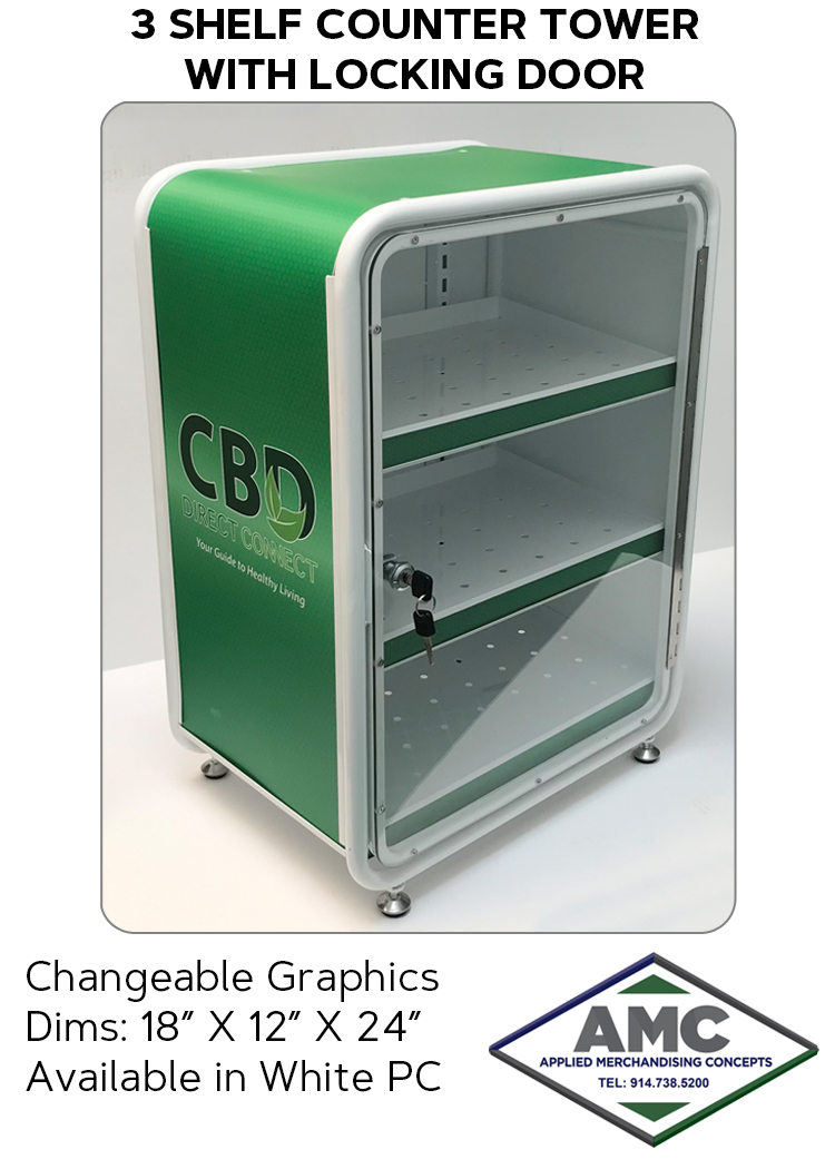 3 SHELF COUNTER TOWER PRODUCT CARD