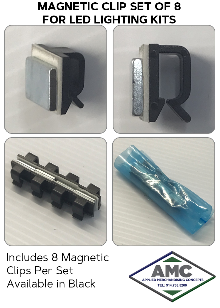 MAGNETIC CLIPS FOR LED LIGHTING KIT PRODUCT CARD