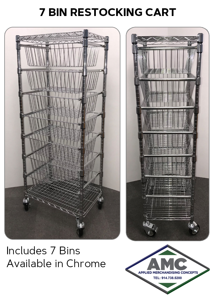 7 BIN RESTOCKING CART PRODUCT CARD