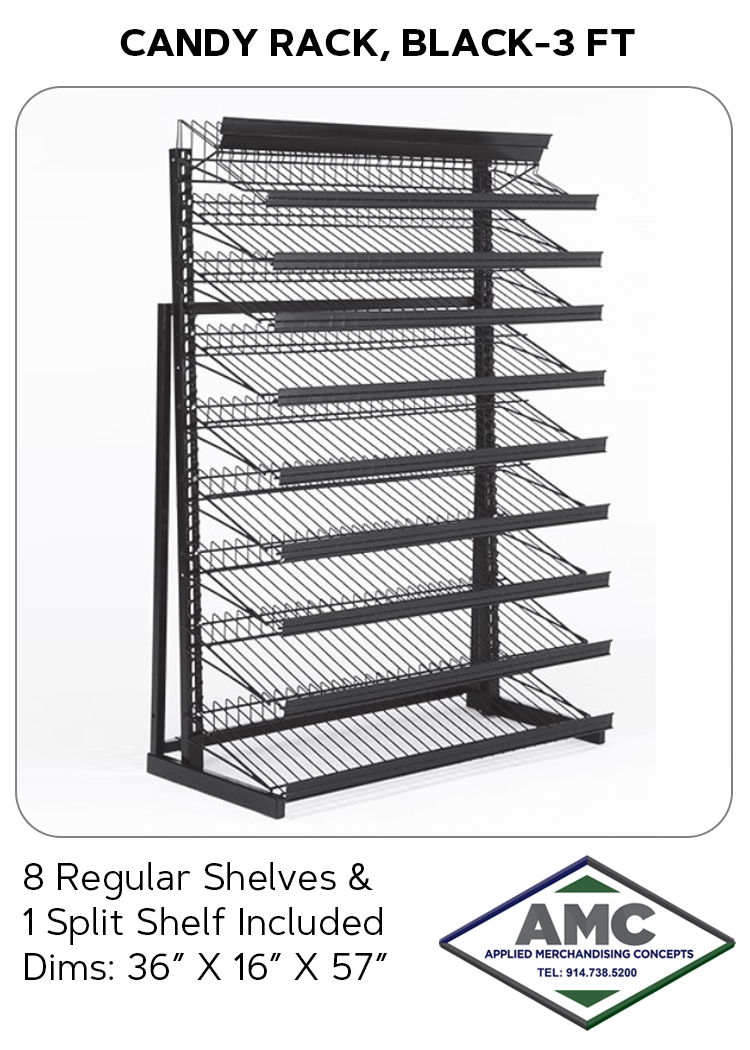 CANDY RACK-BLACK-3F PRODUCT CARD