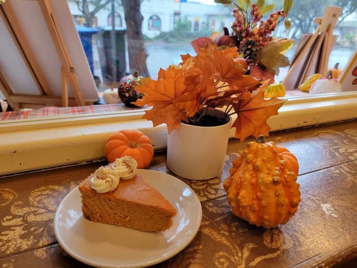 Hero photo — fall on Ocean Avenue / pumpkin cheesecake