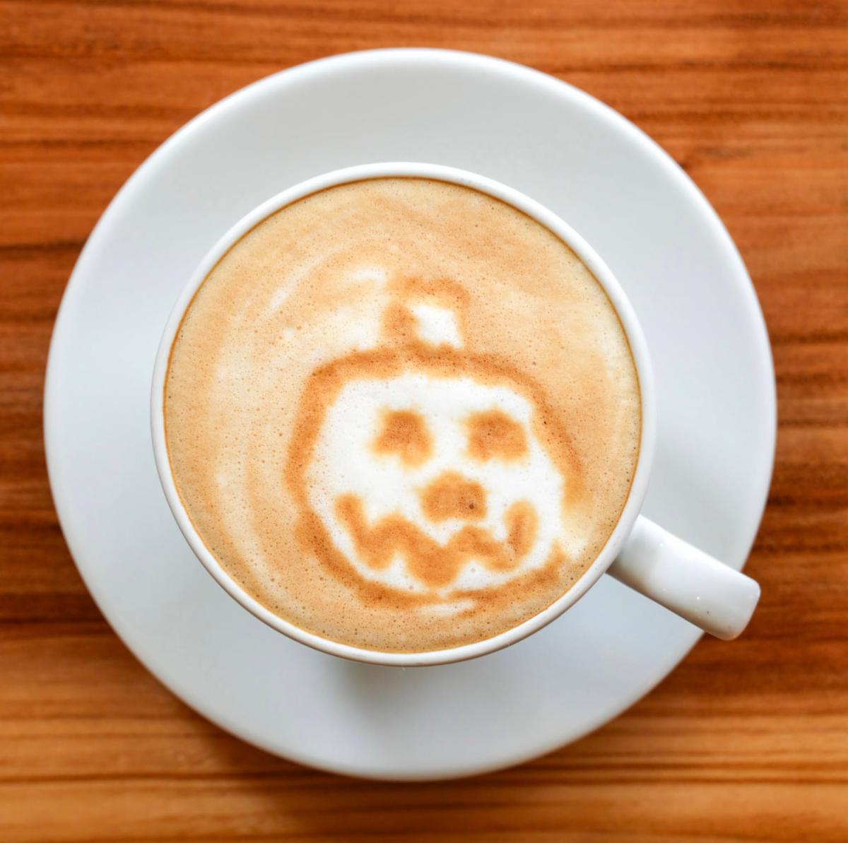 Pumpkin latte art