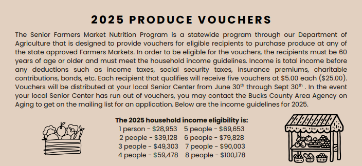 Bucks County Senior Farm Market Vouchers