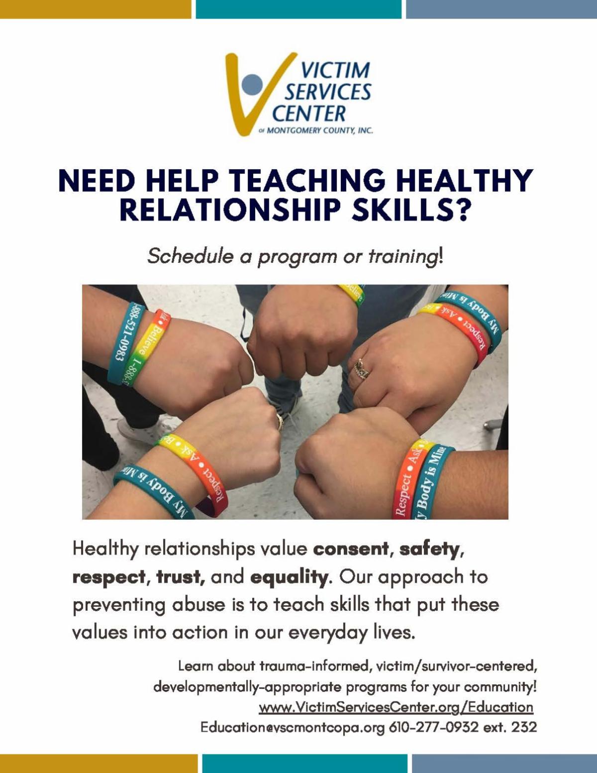 School-Based Education Victim Services Center Flyer 1