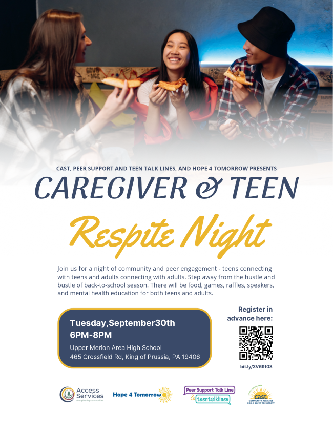 Access Services Respite Night Flyer