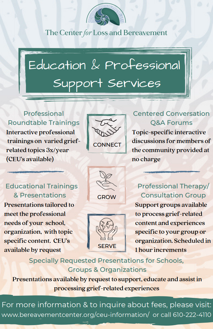 Education and Professional Support Services Center for Loss and Bereavement