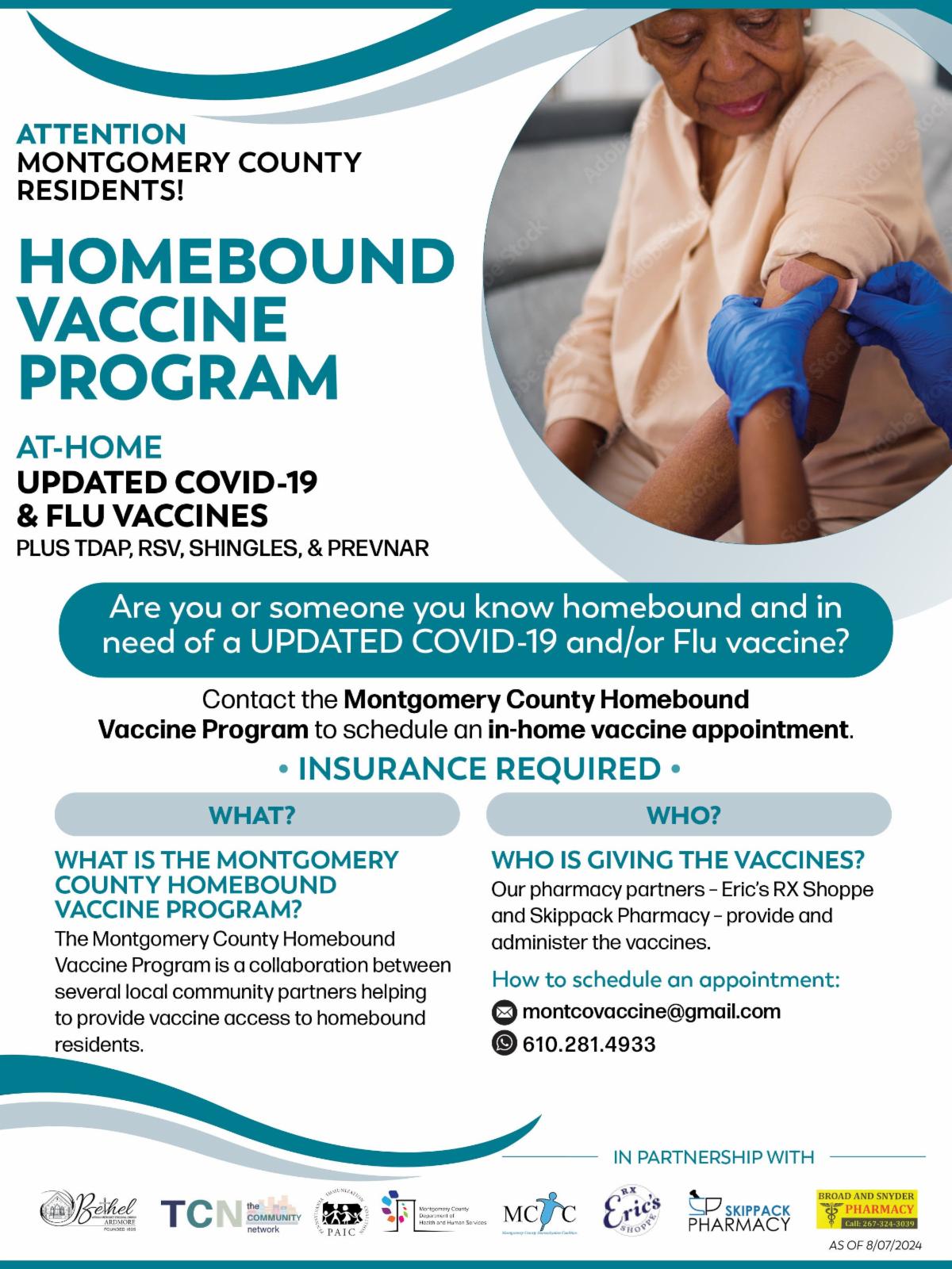 Montco Homebound Vaccine Flyer