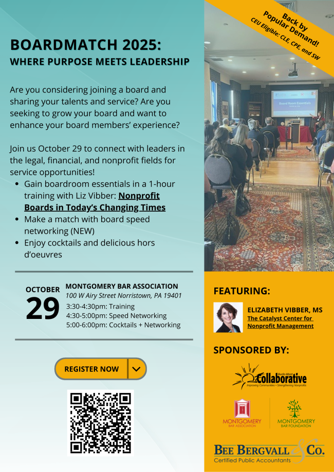 October 29 BoardMatch 2025 Flyer