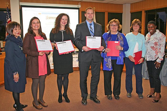 Photo of winning teachers