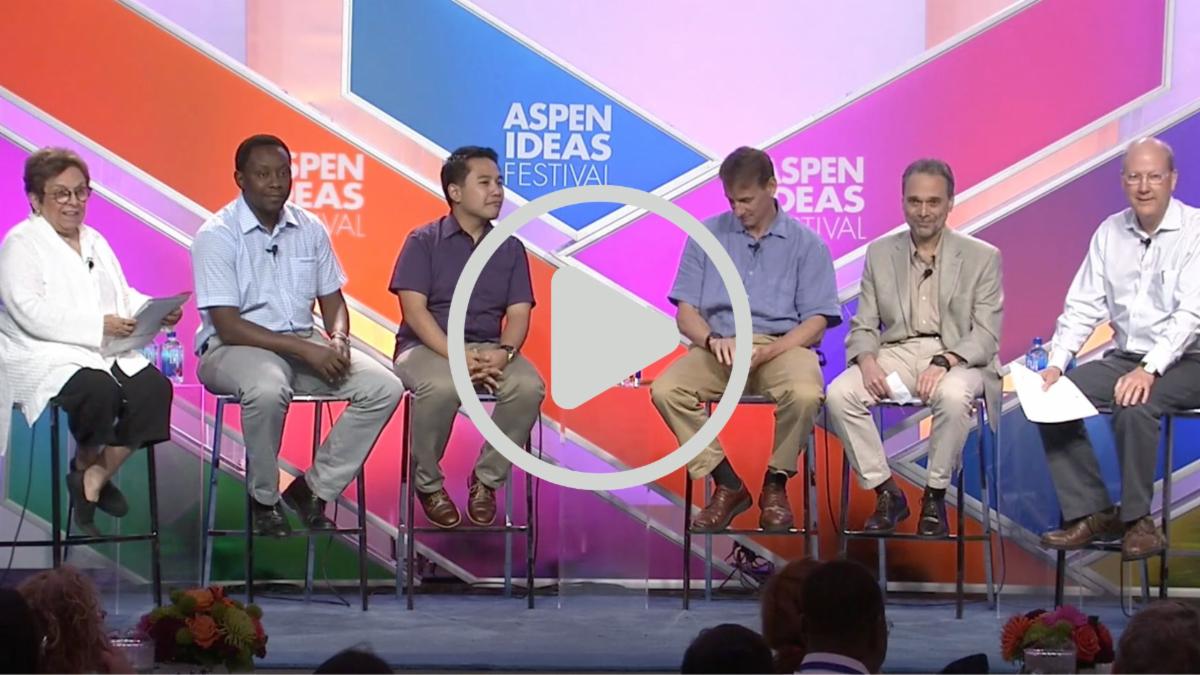 Panelists on stage at the 2015 launch of the Planetary Health concept