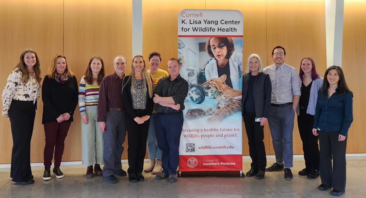 Cornell faculty, fellows, and staff with distinguished speaker Marcela Uhart