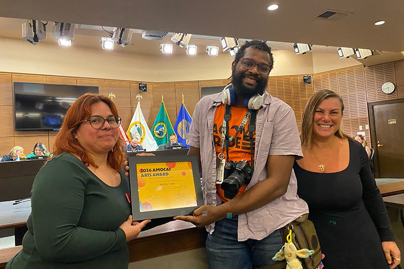 Rainbow Center accepting the 2026 AMOCAT Arts Award at Tacoma City Council