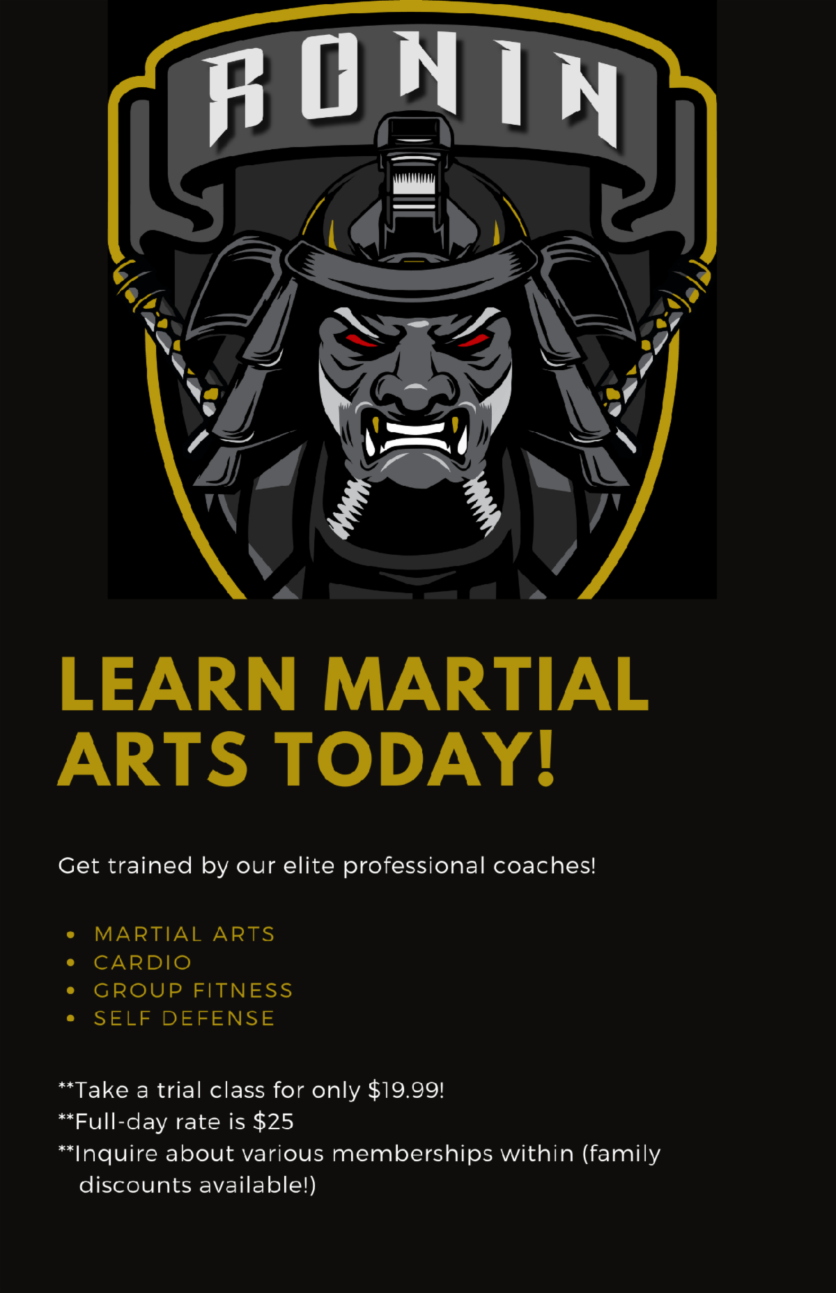 Learn Martial Arts Today!