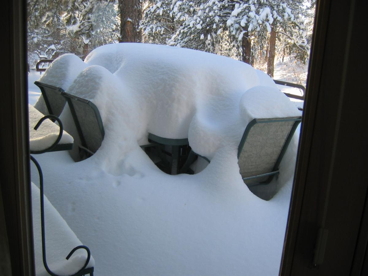 snow furniture
