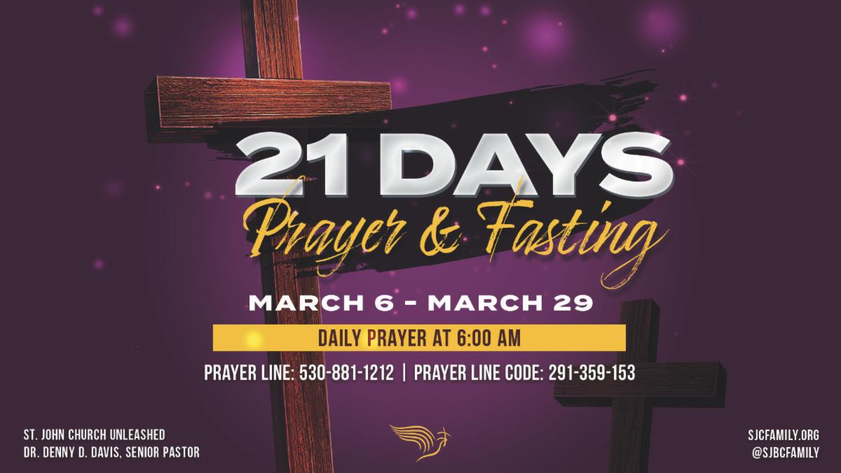 Day 6 of SJC 21 Days of Prayer and Fasting + Audio Link