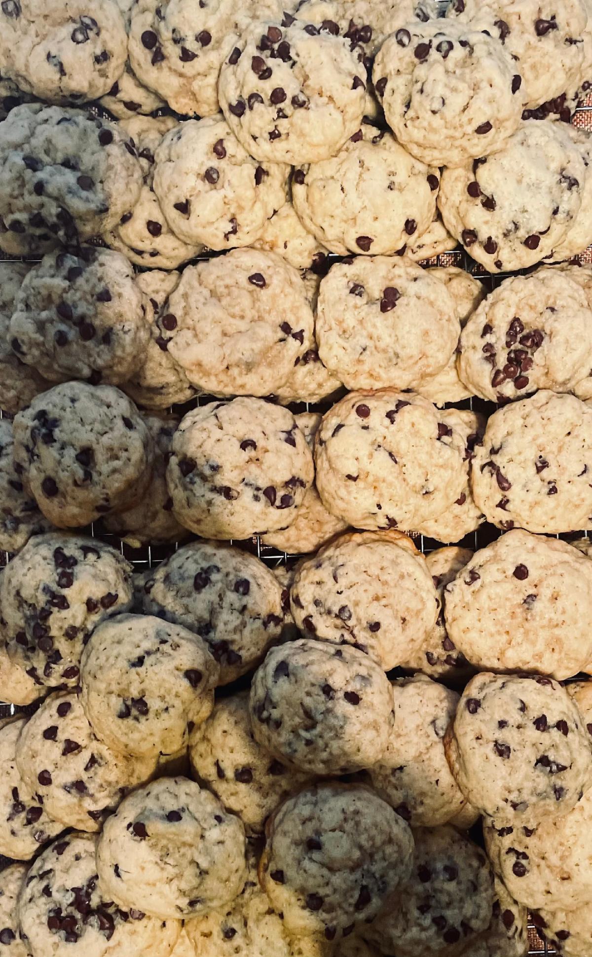 Sourdough chocolate chip cookies