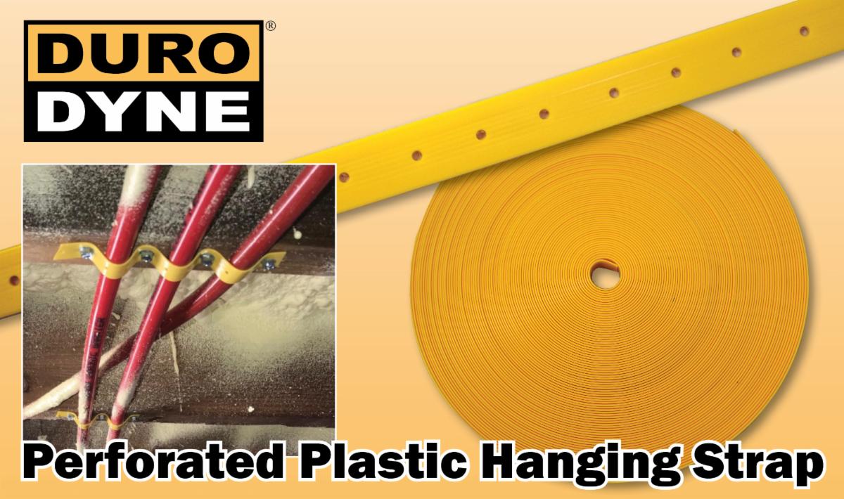 Perforated Plastic Hanging Strap from Duro Dyne