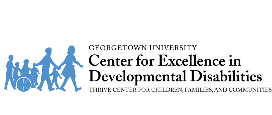 Georgetown University Center for Excellence in Developmental Disabilities (GUCEDD) logo. Part of the Thrive Center.